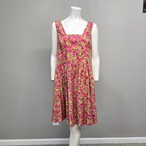 Vtg Betsey Johnson Print Dress